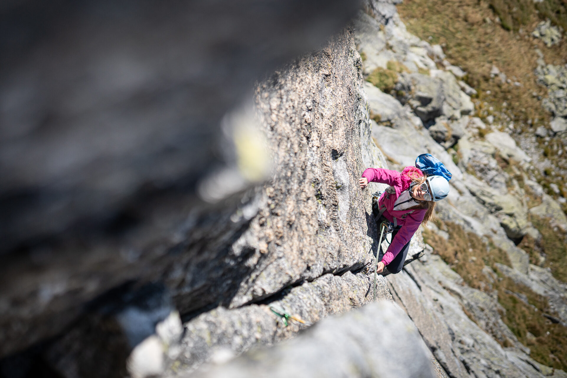 Climbing on Wołowa Turnia